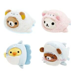 리락쿠마 해파리 가오리 문어 70X60X30MM 물고기 인형 6종