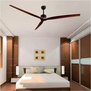 대형 실링팬 심플디자인 원목 레트로 우드