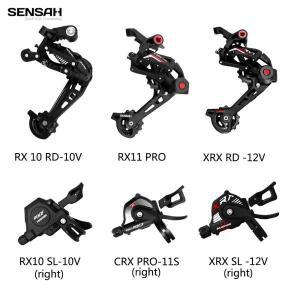 SENSAH 자전거 뒷 변속기 RX10 CRXPRO XRX 10/11/12 속도 트리거 시프터 7/8S M310 M6000 M9100 용 MTB