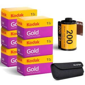 코닥 골드 200 35MM 필름 타이거 사진 보관 견고한 노출 24개 6롤 케이 144개