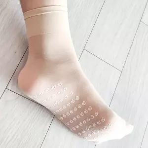[하프클럽/제이투와이]시스루 스타킹 살색 발목 스타킹 양말 데일리 삭스 1매 미끌방지