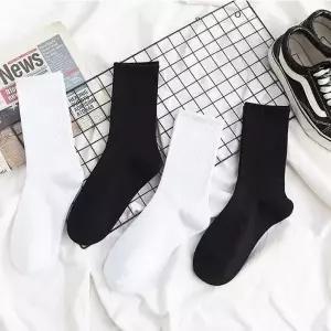 여자 남자 무지양말 무지 심플 중목 긴목 장목 양말 B타입