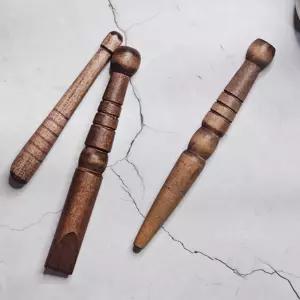 3종 세트 원목 지압봉 주머니 지압봉3종 케이스 다용도 괄사 acupressure Stick
