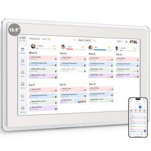 YEMSD 15 디지털 캘린더 스마트 마운트 HD 안무 가족 식사 전자 터치스크린 차트