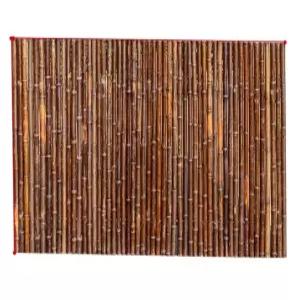 대나무 울타리 펜스 중간 가림막 1m 탄화밤부 정원 x 담장 2m 테라스