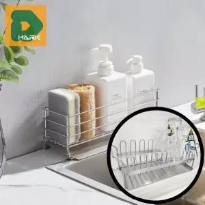 물빠짐 수세미받침대 스텐304 녹방지 선반 수납통 거치대 보관함 세제 위생적 일체형 용품 싱크대 주방