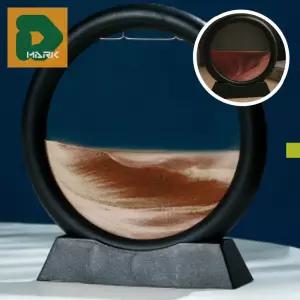 탁상용 모래액자 창의적 블랙 감성 서재용 디자인 사무실용 모래멍액자 소품 샌드아트 인테리어 장식품