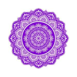 핑크 대리석 만다라 침묵 접착 보드 아이 요가 101520cm 명상 벽시계 벽걸이