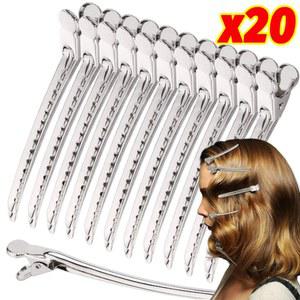 금속 Du bill 클립 곱슬 머리핀 바레트 헤어 스타일 스타일링 클램프 이발 도구 푹 머리 뿌리 자용