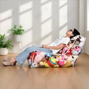 투명 인형소파 빈백 인형채우기 거실 쿠션 만들기 대형 수납