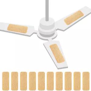 투안세 10팩 천장 선풍기 필터 블레이드 에어 활성화 제올라이트 이지 스틱 일반 가정용 오염