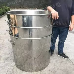 스테인레스 통 뚜껑 스텐 업소용 원형 BMP 스테인리스 김치통