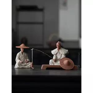 낚시하는 할아버지 모형 피규어 거실 인테리어소품