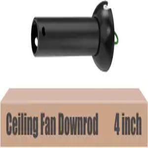 볼 헤드가 있는 DPXMYG 4인치 블랙 천장 선풍기 다운로드 외경 1인치 다양한 선풍기(나사형이 아닌 포함)에