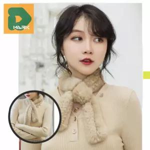 부드러운 쁘띠목도리 머플러 겨울용 천연밍크 털목도리 따뜻한 패션 방한용 소품 액세서리 넥워머 여성용