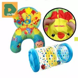 아기 딸랑이 촉감 자극 놀이 청각 유아 소리 부드러운 자극 색상 손잡이 안전 인지 손 시각 완구 발달 소재