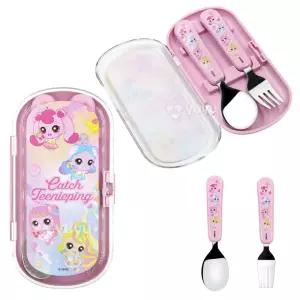 아동용수저세트 유치원 미니스푼포크 1세트 케이스포함 수저세트 어린이집 안방 캐치티니핑스푼
