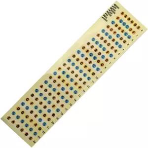 GOSONO 기타 넥 지판 프렛 스티커 컬러풀 2개입 통기타 및 베이스