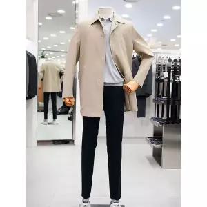 [레노마]봄 가을용 베이지 컬러 기본핏 트랜치 코트 CHRRIMBH04A_IC