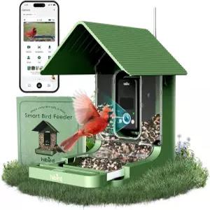 카메라가 장착된 윙홈 버드 피더 라이브 뷰가 32MP 사진 및 4K 비디오 5GHz/2.4GHz WiFi AI로 조류 종 식별
