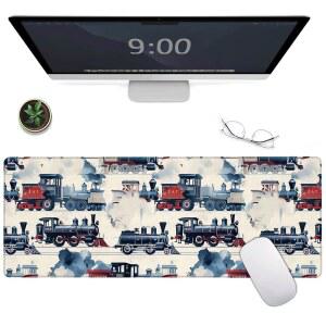 빈티지 스팀 패드 매트 대형 책상 기관차 게이밍 30 3CM 프린트 마우스 80 트레인