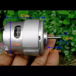 호환  RS-725 DC 12V 23000RPM 고속 파워 카본 브러시 롱 샤프트 직경 3mm 전기 드릴 도구 톱