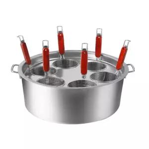 국수 삶는 냄비 냉면 파스타 깊은 업소용 울타리