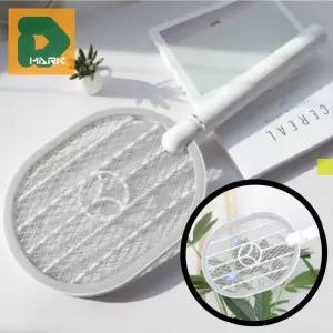 강력한 전기모기채 수납 해충퇴치 파리 가정용 충전식 캠핑용 킬러 모기 제거 정리 파리채 벌레 2중 안전