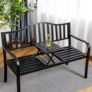 철제 벤치 2인 세트 안뜰 유럽식 1호 전원주택 펜션 4인 스 정원 캠핑 야외테이블