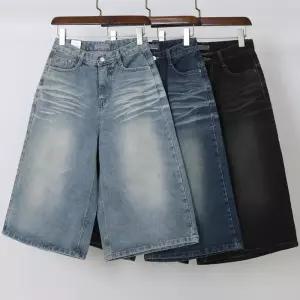 빅사이즈바지 S416L603 버뮤데님7부워싱통팬츠 LO (47225893)