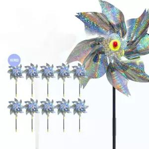 조류 퇴치 바람개비 10p 새 비둘기 접근 방지 풍차 빛반사