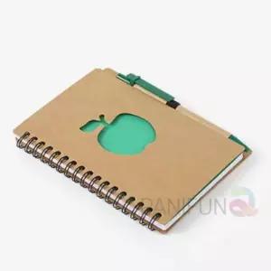 크라프트 볼펜 수첩 그린 초등수첩 사무용노트 예쁜수첩 필기도구세트 유선수첩