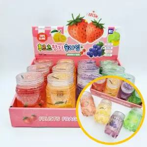 후르츠 향기 슬라임 12개입 1박스 상큼 과일 반짝펄 쫀득 학원 달란트 마켓데이 무인점