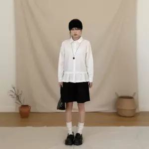 여성 봄여름 가벼운 셔링 밴딩 미니스커트