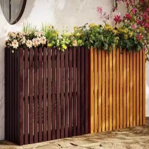 에어컨 실외기 커버 열차단 버기 가림막 부식방지