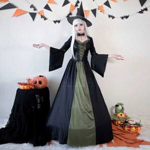 마녀 마법사 할로윈 저승사자 말레 트 무도회 유럽 흑마녀 여자 139 빈티지 집사