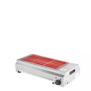 최고급 전기 꼬치 그릴 닭꼬치 구이기 기계 바비큐 업소용 60형 2500와트 10A 순펑