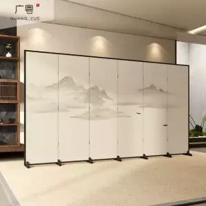 프리미엄 소형 수묵화 납골당 차례 칸막이 병풍 색상은 색상표를 참고하세요