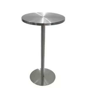 스텐 원형 바테이블 홈바 아일랜드식탁 철제 의자