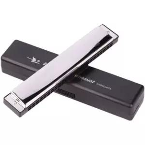 전문가용 하모니카 24홀 C키 오리지널 스탠다드 7조 12조 폴리포닉 블랙