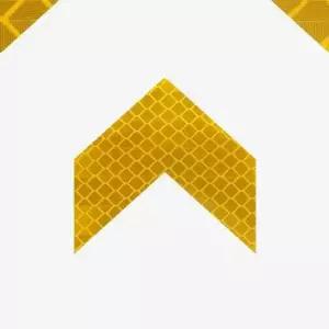 화물차반사테이프 반사 스티커 반사지 반사판 리플렉터 화살표 노랑10개