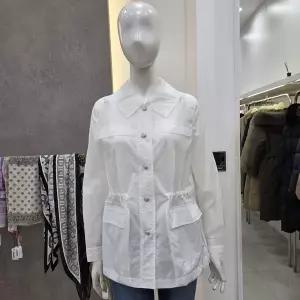 [꼼빠니아]허리 스트링 카라 점퍼-CAFU5-WGJ200(화이트,블루)_KG