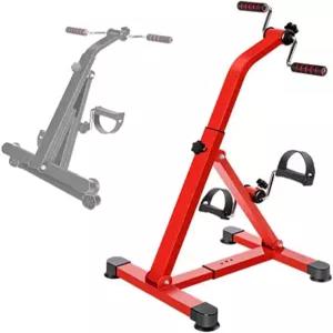 루네시 재활 자전거 조절 가능한 저항 홈 오피스 미니 페달 상하 휴대용 트레이너 팔과 다리 운동기 노인용