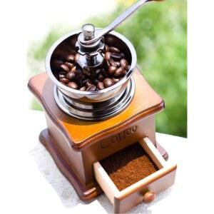 레트로 커피메이커 집용 커피빈 핸드 캠핑용커피그라인더 소형 커피머신기 도자심 커피머신