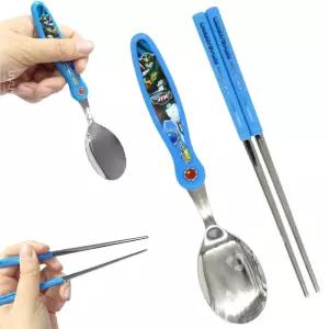 젓가락질 연습 어린이수저세트 1세트 x 5개세트 스푼젓가락 헬로카봇 바른그립 어린이집 유치원