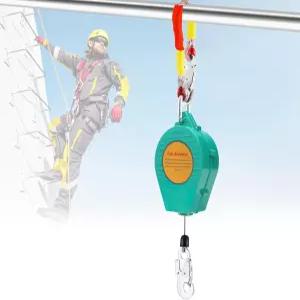 YJINGRUI 23피트/7미터 셀프 리트랙팅 라이프라인 330파운드 리트랙터블 안전 랜야드 합금 스틸 후크 및