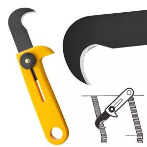 물류창고 매장 택배개봉용 후크박스칼 커터칼 (1P) x 10개세트 다용도 안전 커터 택배용