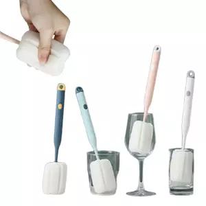 주방 다용도실 컵세척솔 텀블러브러쉬 젖병솔 1P x 10개세트 화이트 물병세척용 위생 솔기