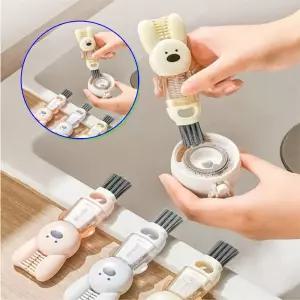 쌍문상회 세척솔 토끼 텀플러 물병 브러쉬 3가기능