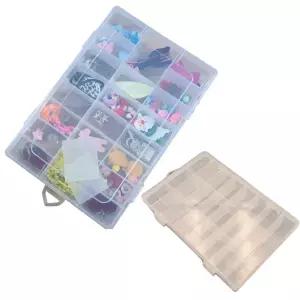 공방 안방 비즈소품수납 비즈보관함 파츠통 (24칸) 1P x 10개세트 투명형 소품점 악세